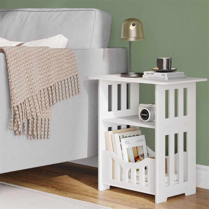 Almuth 46cm W Plastic Bedside Table