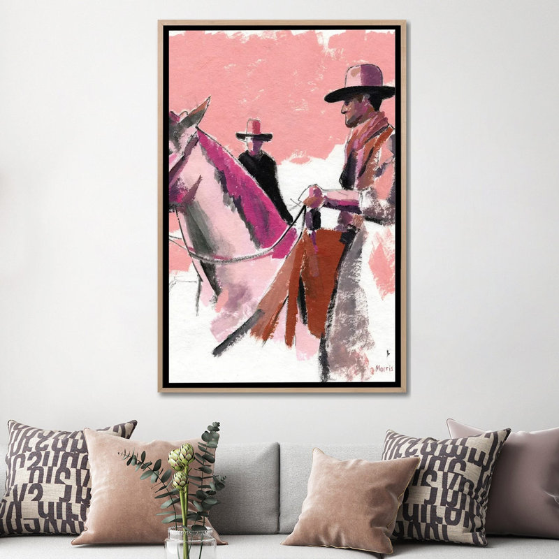 Print, 152.4 cm H x 101.6 cm W x 4.445 cm D, Natural Wood