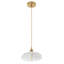 1 luminaire suspendu en forme de fleur en cuivre à intensité variable