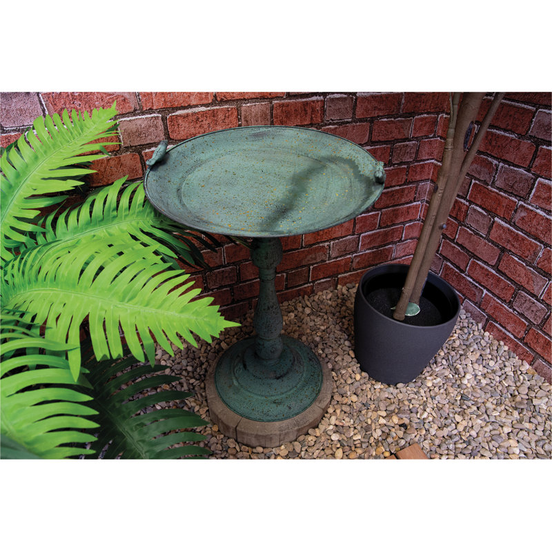 Maymie Metal Birdbath