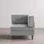 Fauteuil capitonné modulaire en velours côtelé-231553973