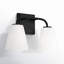 Crete 2 Light Frosted Dimmable Vanity Light-505162632