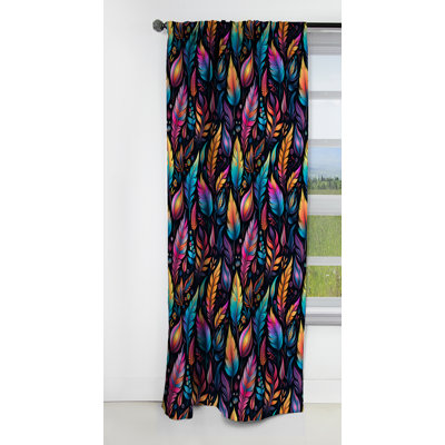 Motif tribal Frivolity Boho I - Rideau Boho - Rideau abstrait occultant - 1 panneaux