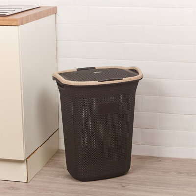 Plastic Laundry Basket with Handles