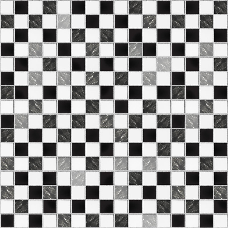 96.77cm W x 96.77cm L PVC Peel and Stick Mosaic Tile
