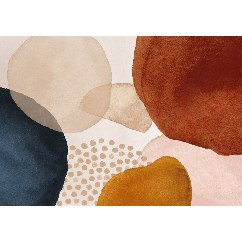 Soliel Abstract Vinyl Machine Printed Area Rug, Rectangle 140 x 200cm