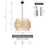 Luminaire suspendu tambour 1 lumière Armelia