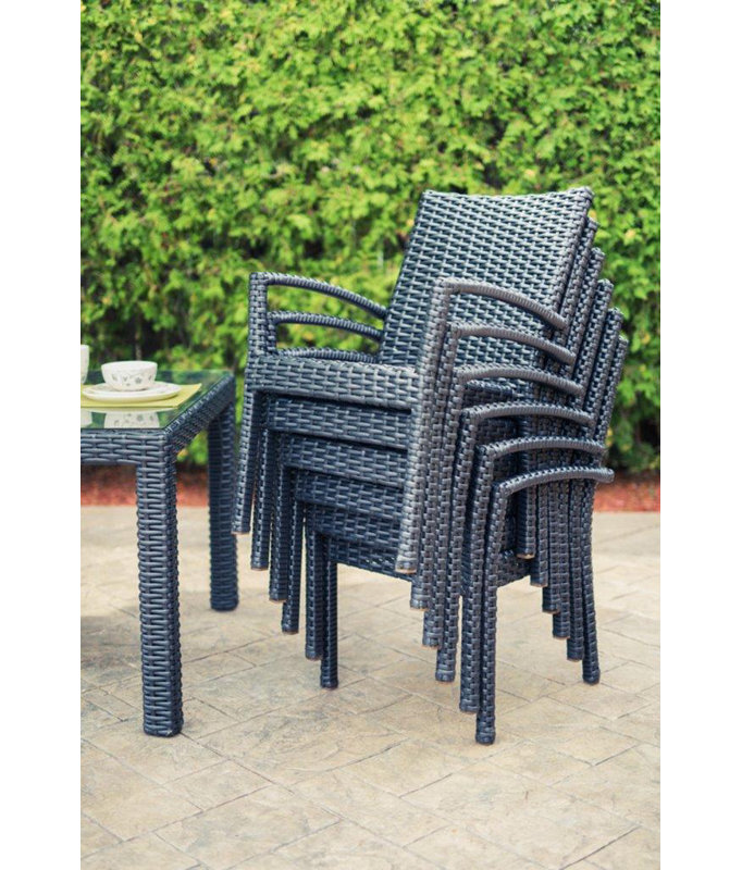 6 chaises de salle à manger Trillium, Noir