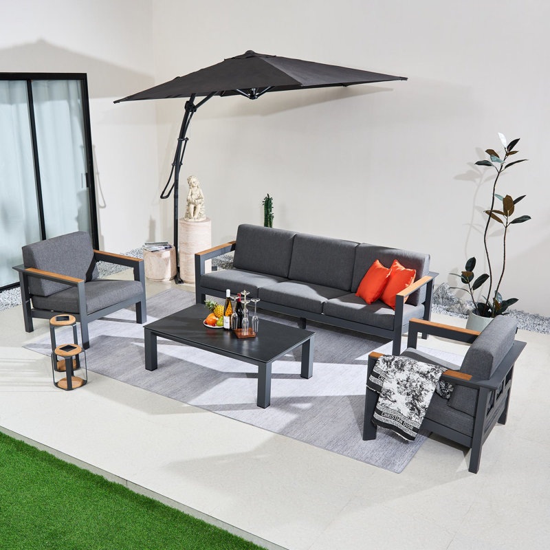 5 - Person Patio Conversation Set with Cushions