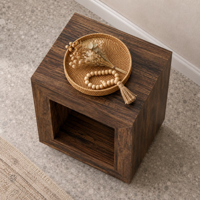 Solid Wood End Tables Square Utility Tables Lounge Coffee Bedside Cabinets Featuring Ample Storage Space