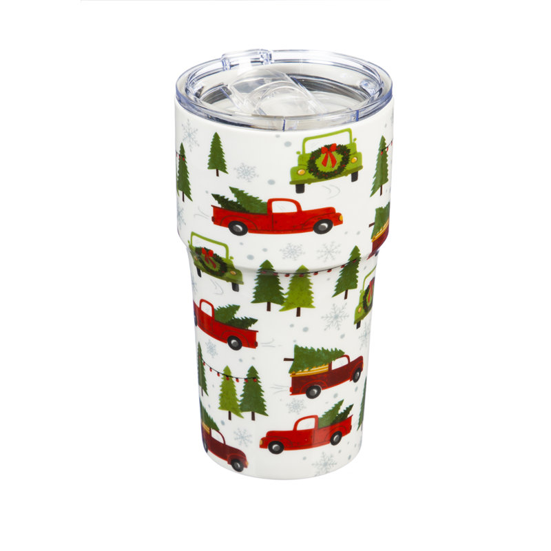 Gobelet de voyage en céramique à double paroi 13 Oz