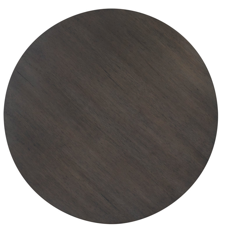 Carlyle Round Solid Wood Dining Table, Mink Gray
