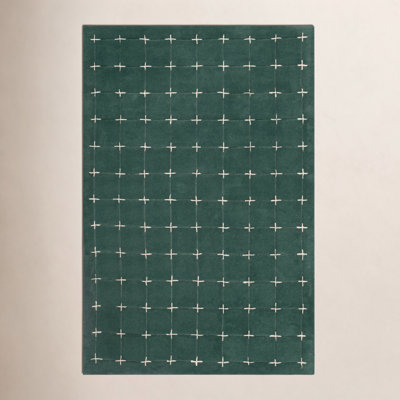 Mallory Green Hand Tufted Area Rug