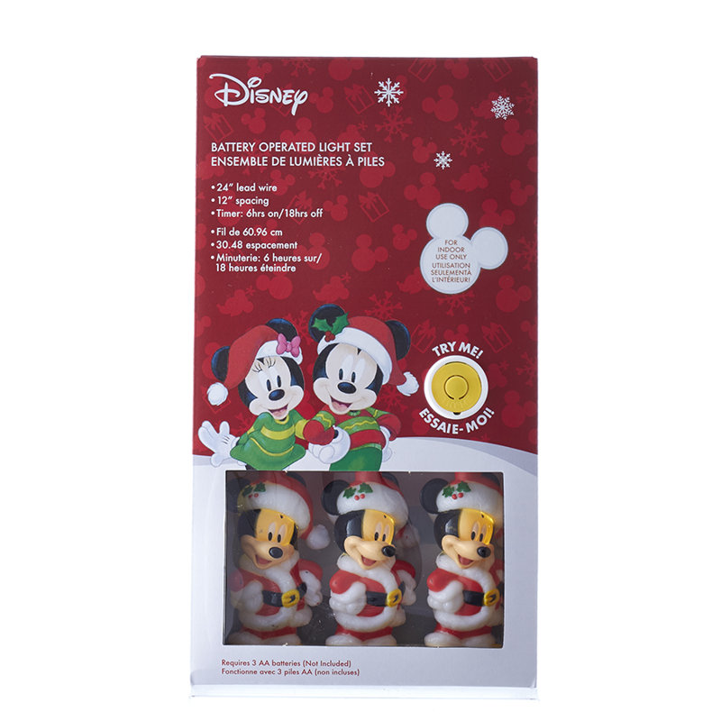 Mickey souris 10 lumières de chaîne lumineuse