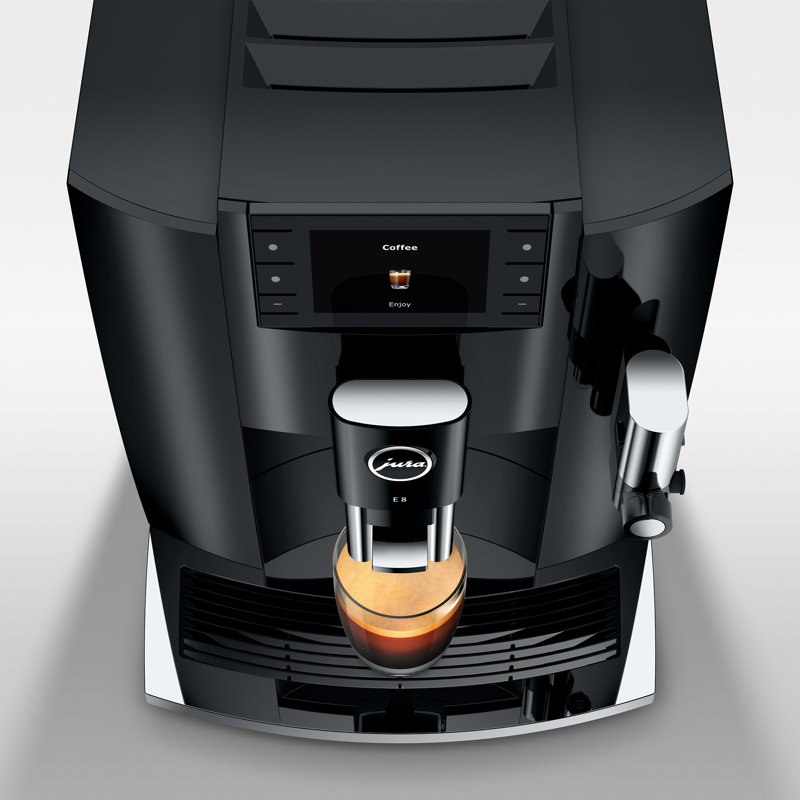 Jura E8 Fully Automatic Coffee & Espresso Machine, Piano Black