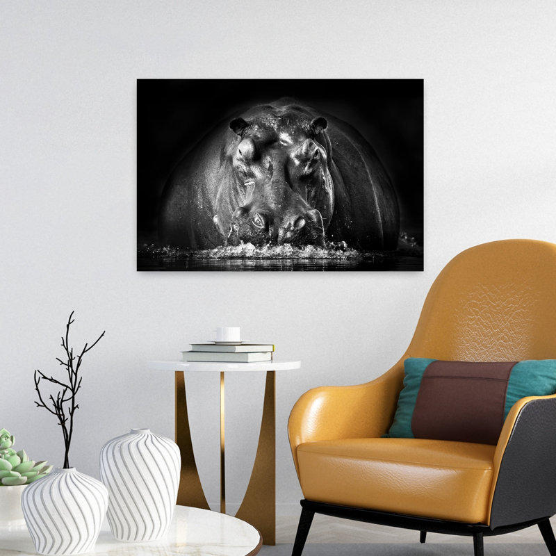 POWER Dramatic Contemporary Animal Nature Wall Art Print, 40.64cm H x 60.96cm W