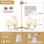 Lustre classique de 36 po avec abat-jour en lin blanc-1177196785