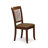 6 Piece Dining Room Furniture Set Contains a Rectangle Kitchen Table and 4 Linen Fabric Dining Chairs with a Bench, 36x60 Inch, Mahogany-331249027-374762950-374762947