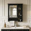 Armoire de toilette murale 3-en-1 avec tablette réglable et barre de tour-289660701