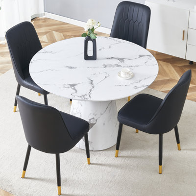 Ensemble de salle à manger circulaire L 45 po x l 45 po Nerita