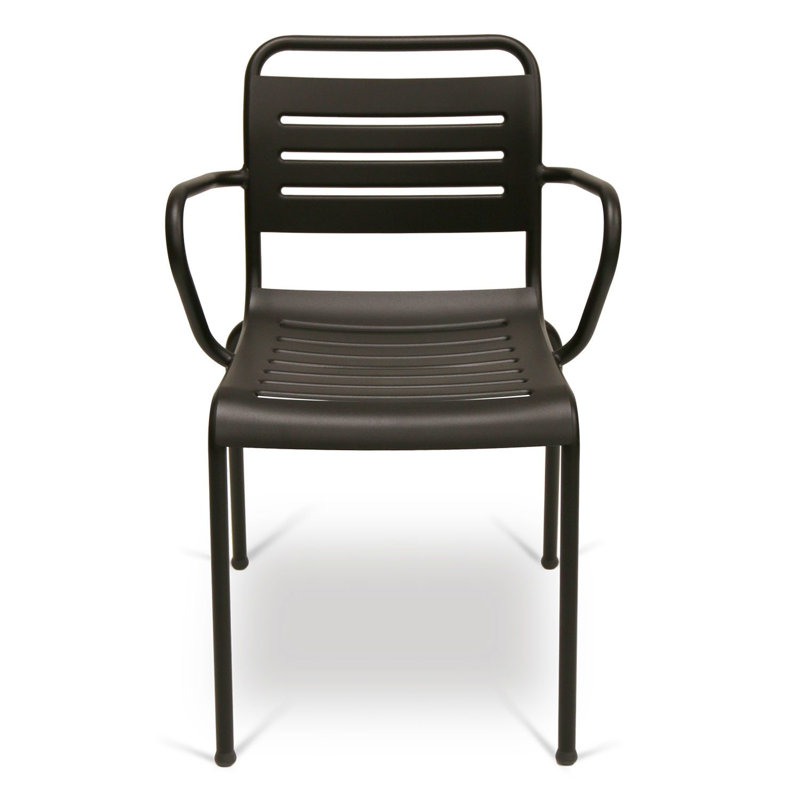 Chaise de salle à manger d'extérieur Ace, Black