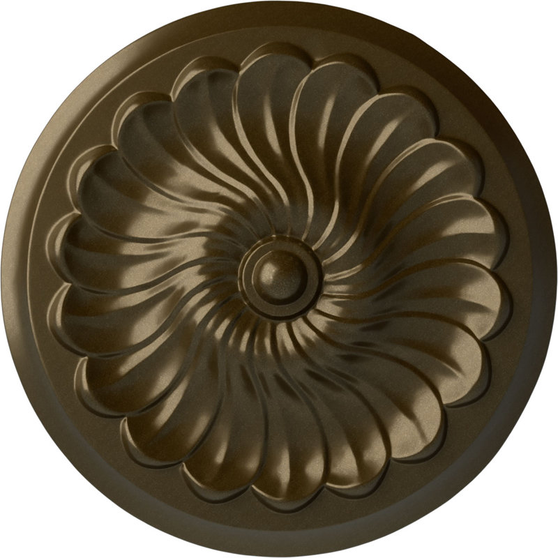 Médaillon de plafond en spirale Endurathane, Laiton
