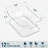 12 PACK Multi-Use Clear Plastic Storage Bins for Organizing