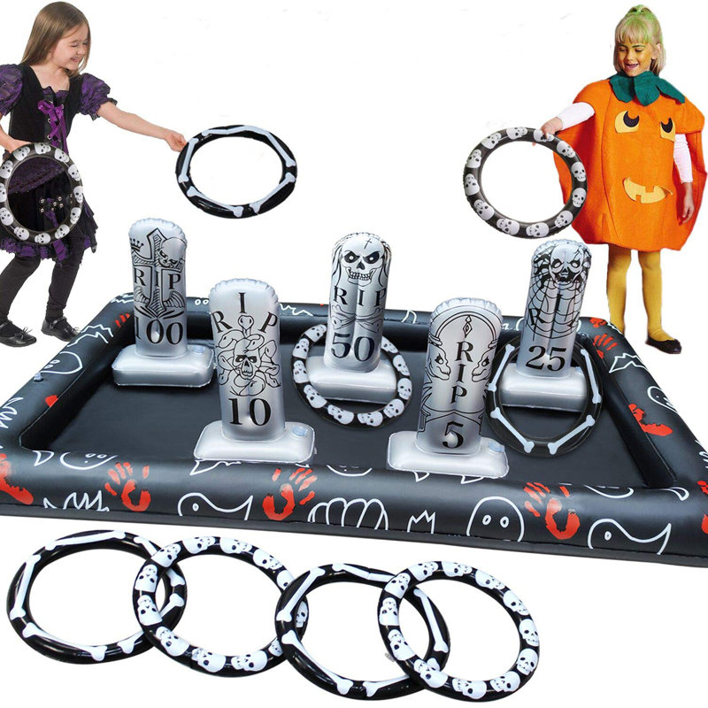 Giant Tombstone Ring Toss Games Halloween Party Game Favors