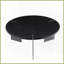 Table basse écologique en chêne noir patiné pour le salon, plateau facile à nettoyer et amp; Structure en métal robuste-385929333