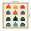 «Hats» par Vision Grasp, reproduction d'art sur toile encadrée