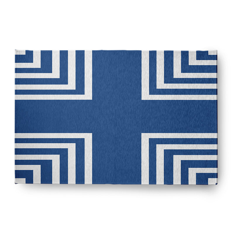 Chenille Geometric Indoor Rug, Rectangle 4' x 6'