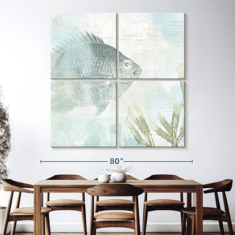 Brampt Coastal Fresco I, 74" H x 74" W