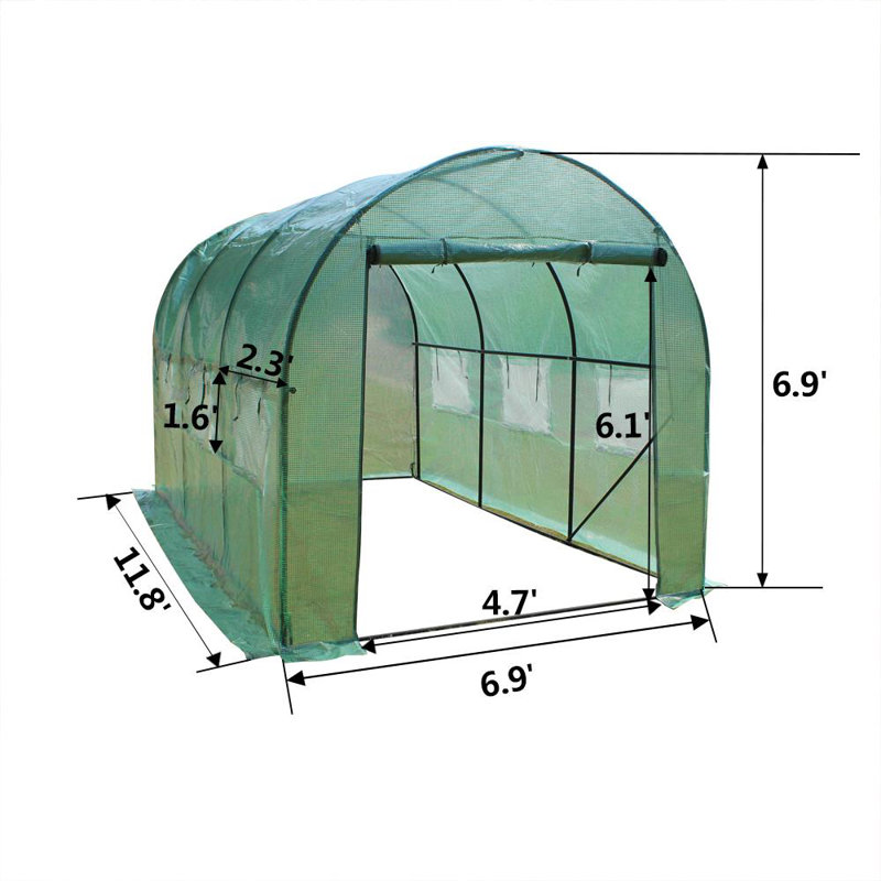 7 Ft W x 12 Ft D Greenhouse