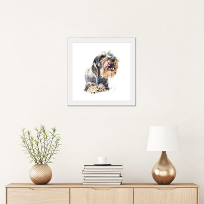 «Wirehaired Dachshund I» par EdsWatercolours - impression