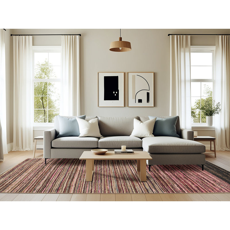 Abstract Indoor Rug, Rectangle 6' x 9'
