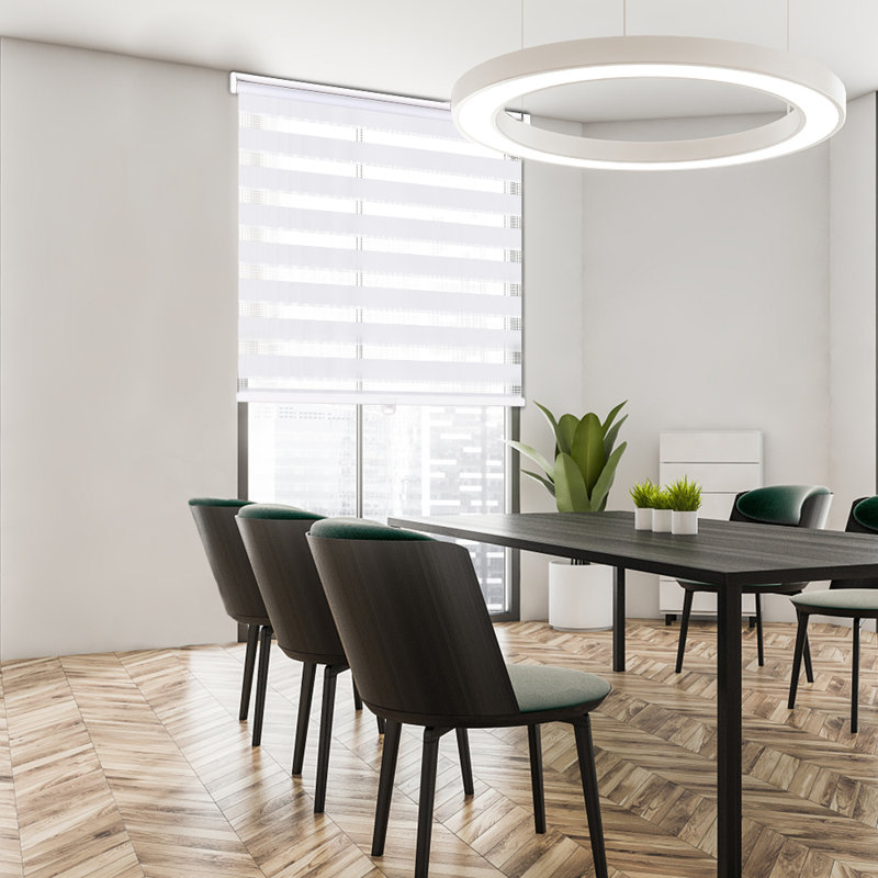 Rideau semi-transparent, Blanc, L 40 po x L 72 po