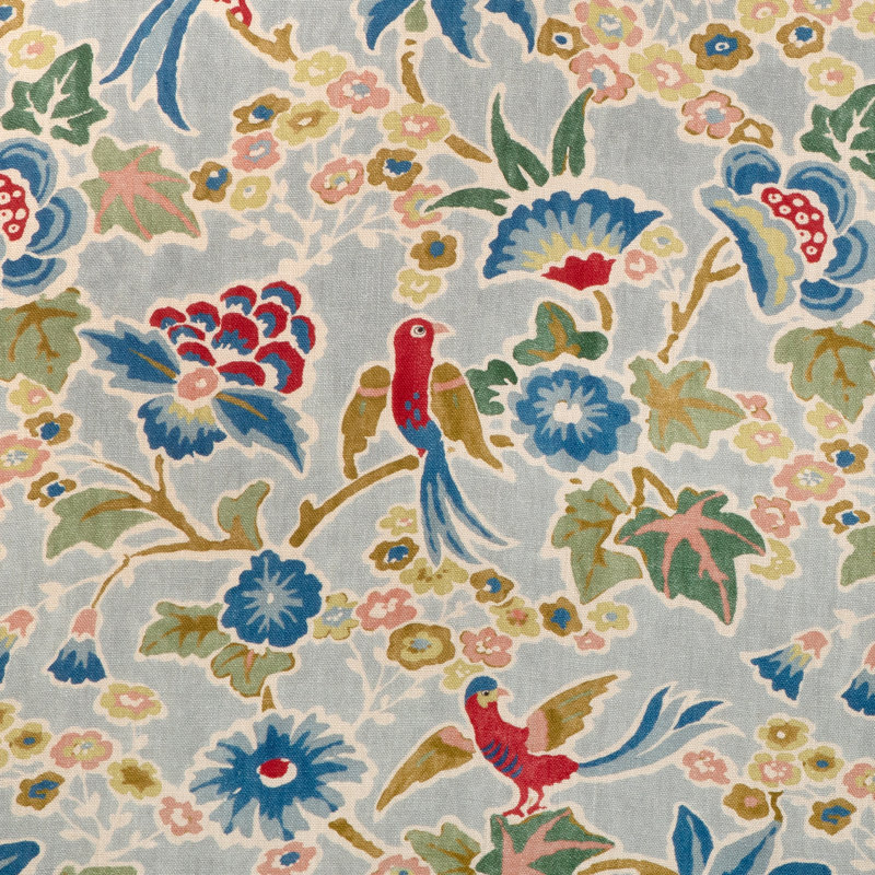 Posy Print, Blue/Red/Green