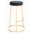 Saroun Upholstered Counter Stool with Metal Frame-1963862781