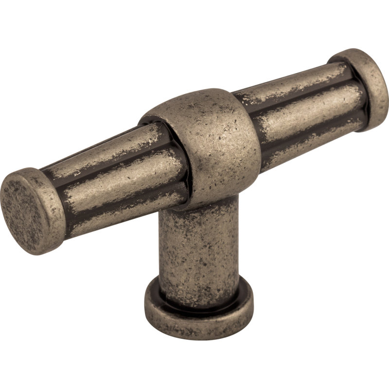 Luxor 2 1/2" Length Bar Knob, Pewter Antique