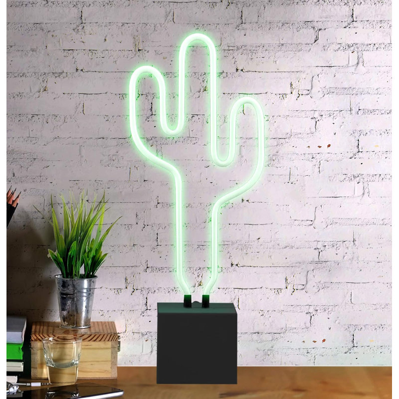  Lampe néon Cactus, vert