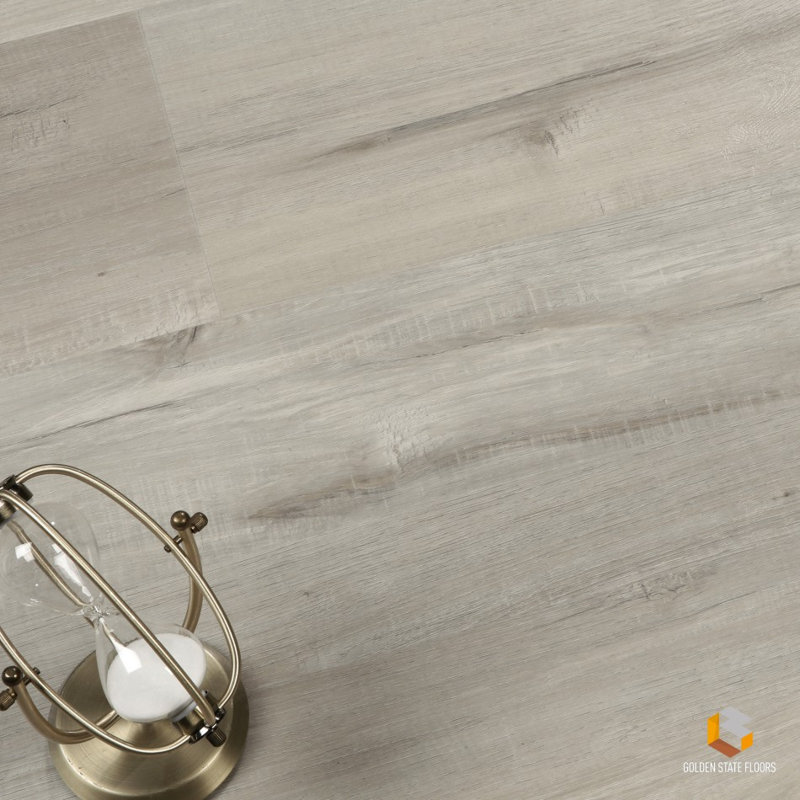 LC Collection 9"W x 60"L x 7mm Thick (20mil wear layer) SPC Vinyl Floor Planks by Golden State Floors, Greay Morn