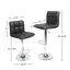 Ensemble de 2 tabourets de bar réglables et réglables en similicuir pivotant pour plus de confort et de style-1271588144