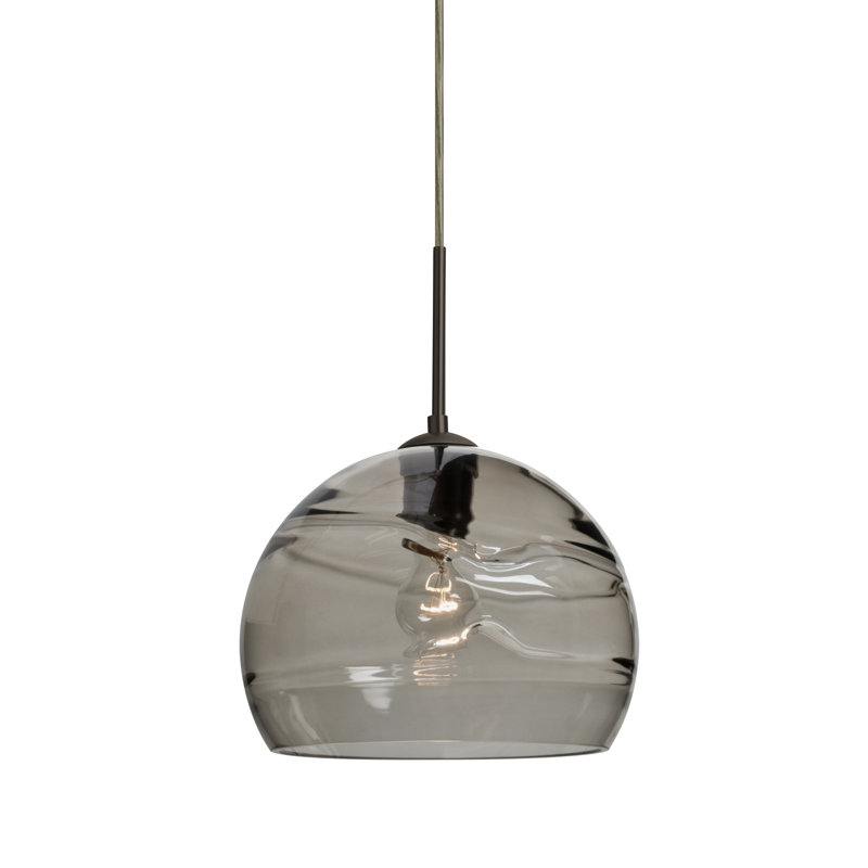 Grajeda 1 - Light Single Pendant, Bronze, Clear/Smoke