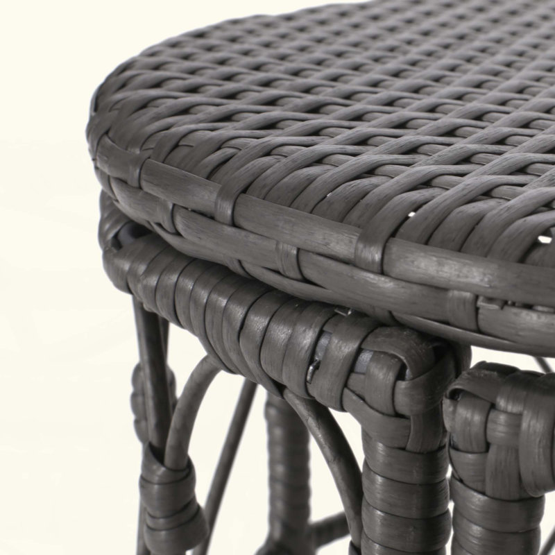 Table d'appoint Boho, 18.25" H x 20" W x 20" D, Brun