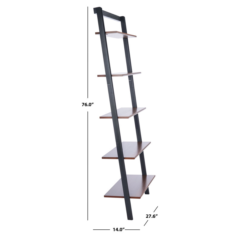 Bibliothèque Joe, H 76 po x l 28 po x P 14 po, Brun miel / gris anthracite