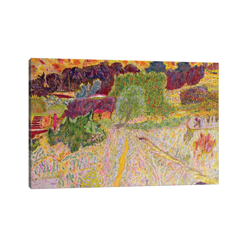 " View From The Artist'S Studio, Le Cannet, 1945 " by Pierre Bonnard, 18" H x 26" W x 1.5" D