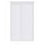 Porte coulissante à panneau 1/3-Lite 80 po préfini blanc avec ensemble de quincaillerie et poignée-113026241