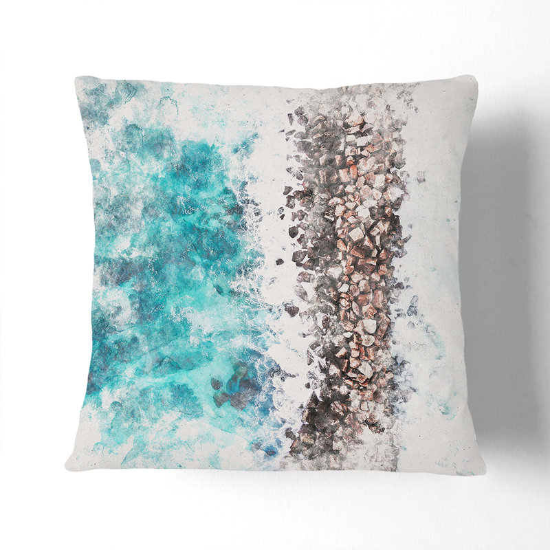 Square Cushion, 55cm H x 55cm W x 20cm D, Stone
