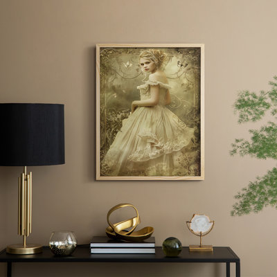 WOMEN Series CCCLII Framed Print - Solid Wood