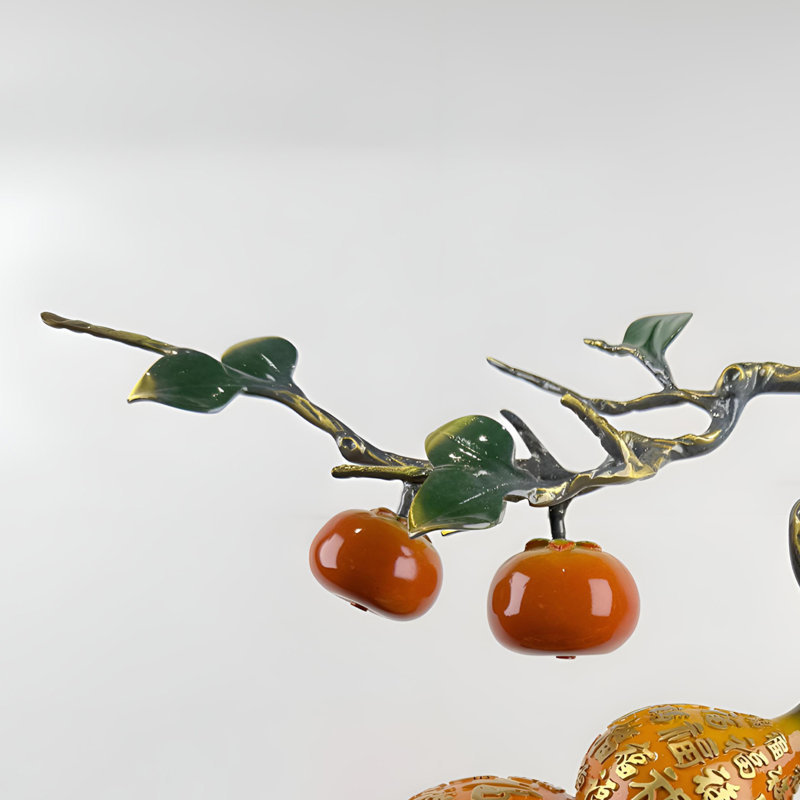 "Décoration luxueuse de gourde en laiton fait à la main - Artisanat intemporel"